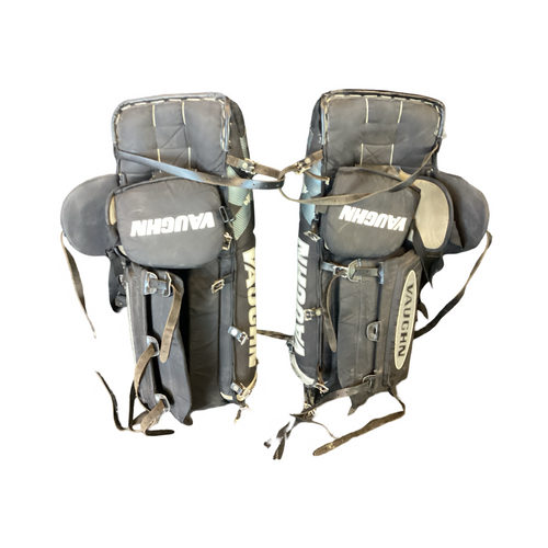 Vist Large View of Product Image Which is Back view Vaughn Vision 37 inch goalie pads