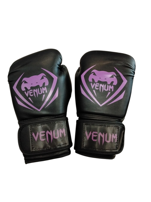 Vist Large View of Product Image Which is Used Venum Boxing Gloves Black MD 11866-S000026816