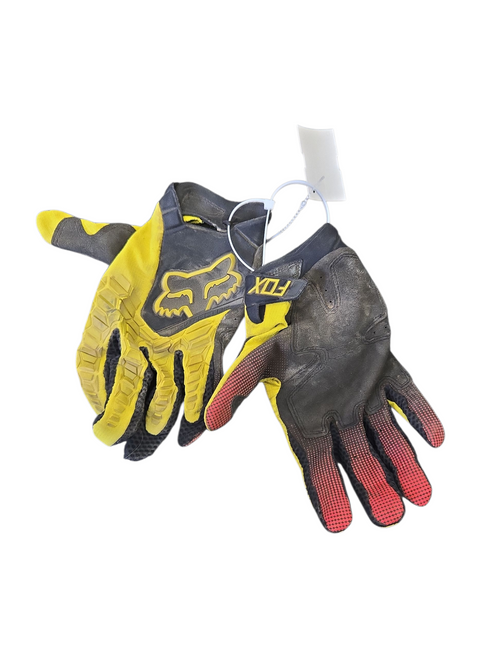 Vist Large View of Product Image Which is Used Fox MOTO GLOVES Adult Gloves Yellow 14" 11617-S000328776