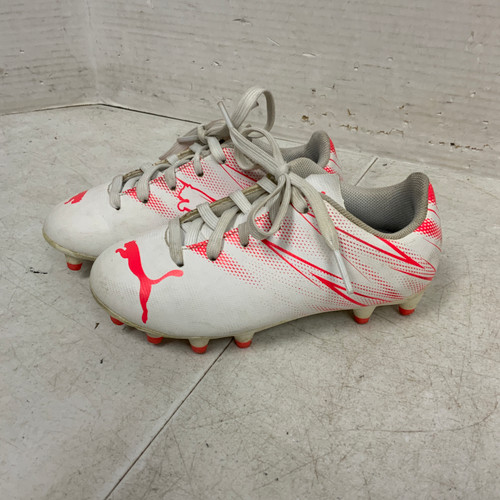 Used Puma Soccer Cleats White Youth 10.0 11762-S000066549