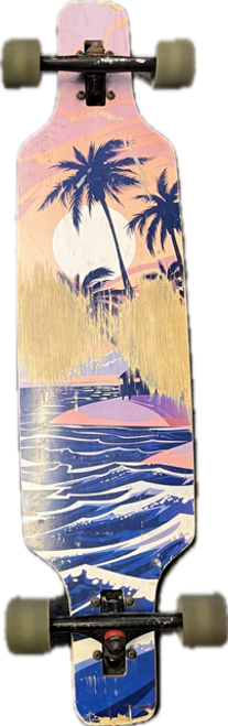 Vist Large View of Product Image Which is Used PLAY SHION Longboard Brown Long