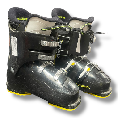 Vist Large View of Product Image Which is Used Rossignol COMP J 4 Boys DH Ski Boot Black 245 MP - M06.5 - W07.5