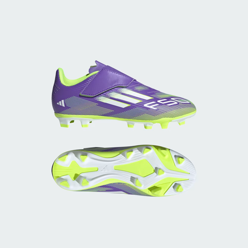 Vist Large View of Product Image Which is Adidas F50 Club Velcro Youth Firm Ground Cleats