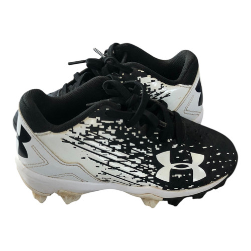 Used Under Armour BASEBALL CLEATS BB/SB Cleats Black Youth 10.0 11820-S000043845