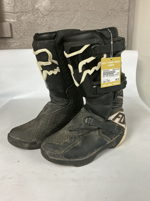 Vist Large View of Product Image Which is Used FOX COMP MOTOCROSS YOUTH 8 Junior Boots Black Youth 08.0