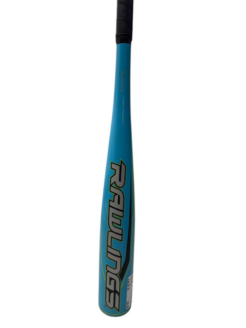 Vist Large View of Product Image Which is Used Rawlings Raptor 26/14 T-Ball Bat - Baby Blue/Green