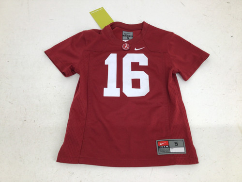 Vist Large View of Product Image Which is Used Nike ALABAMA 16 JERSEY YTH SM FB Top Youth Maroon SM 11752-S000067710