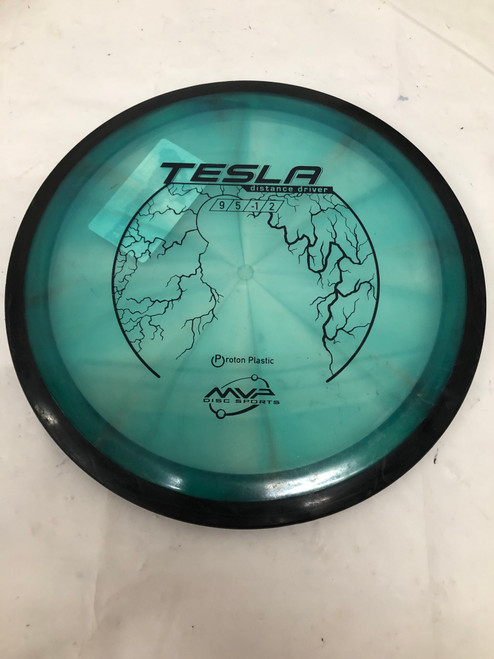 Vist Large View of Product Image Which is Used MVP TESLA Disc Golf Driver Teal 170g 11668-S000110979