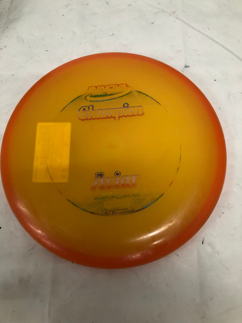 Vist Large View of Product Image Which is Used Innova CHAMPION AVIAR Disc Golf Putter Yellow