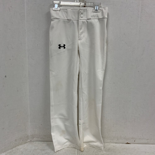 Vist Large View of Product Image Which is Used Under Armour PANT BB/SB Pant Boys White SM 11762-S000066572