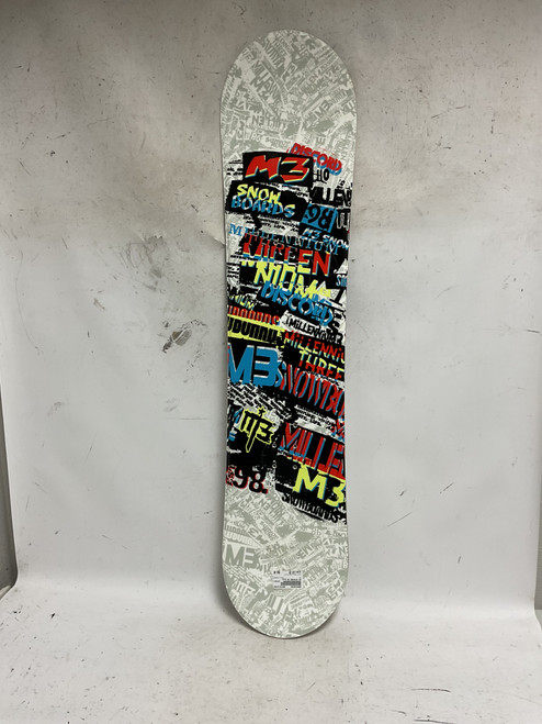 Vist Large View of Product Image Which is Used M3 DISCORD Boys Snowboard Only White And Black 110 cm 11855-S000188352