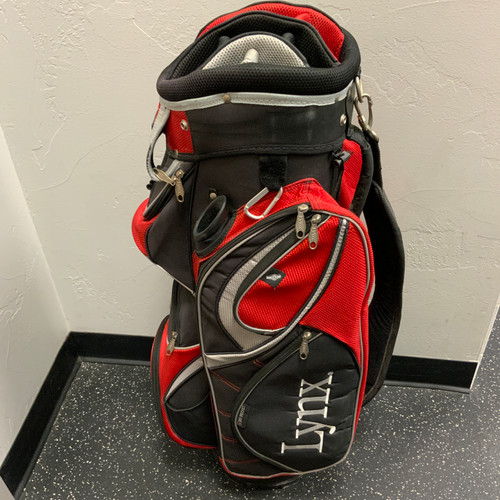 Used Lynx Mens Cart Bag Red 11762-S000066578