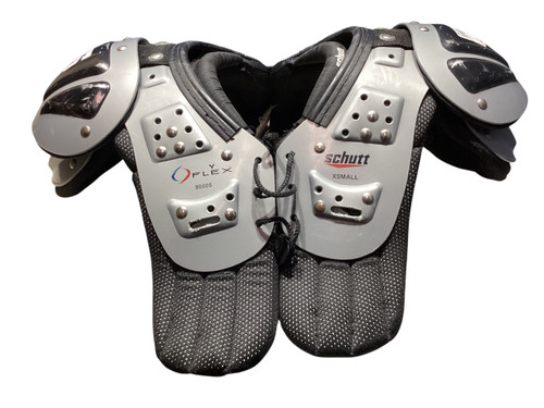 Vist Large View of Product Image Which is Used Schutt Y FLEX FB Shoulder Pads Grey XS