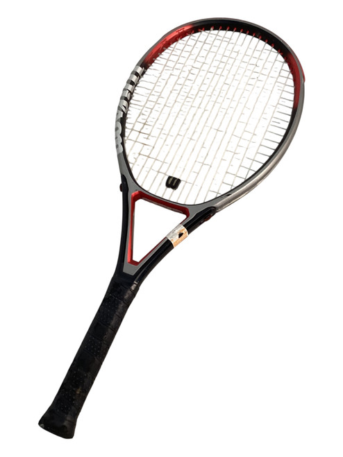 Vist Large View of Product Image Which is Used Wilson T4 Adult Tennis Racquet Red 4 5/8"
