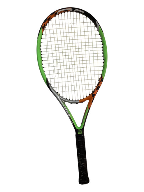 Vist Large View of Product Image Which is Used Wilson TORCH Adult Tennis Racquet Green 4 5/8"