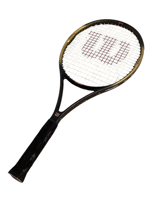 Vist Large View of Product Image Which is Used Wilson COMP GRAPHITE Adult Tennis Racquet Black 4 5/8"