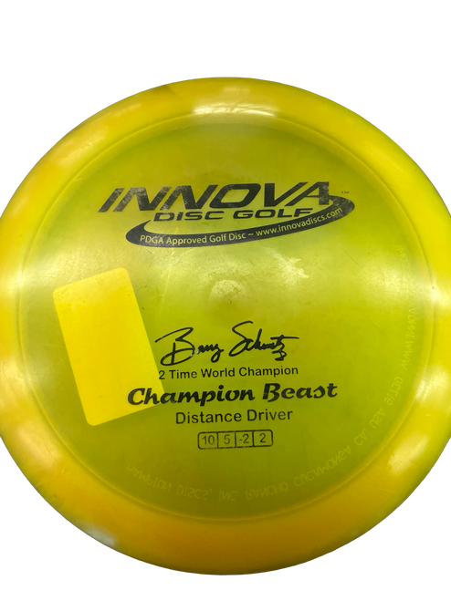 Vist Large View of Product Image Which is Used Innova CHAMPION BEAST Disc Golf Driver Yellow 11682-S000118197