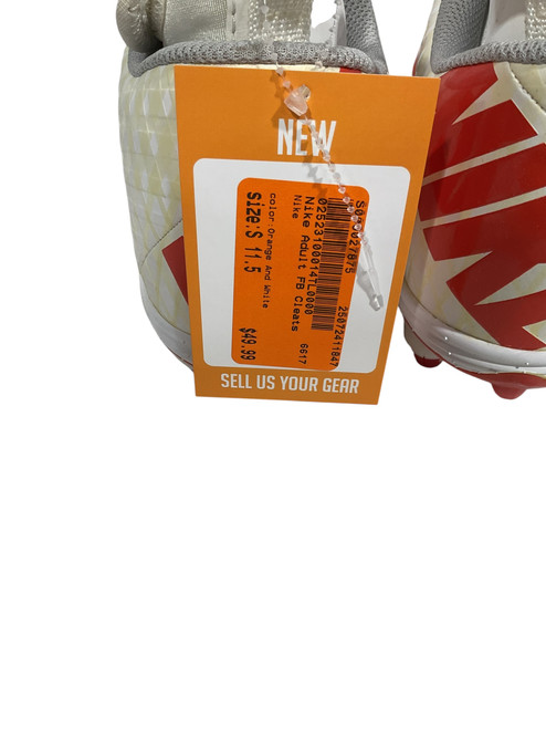 Vist Large View of Product Image Which is Used Nike Adult FB Cleats Orange And White Senior 11.5 11847-S000027875
