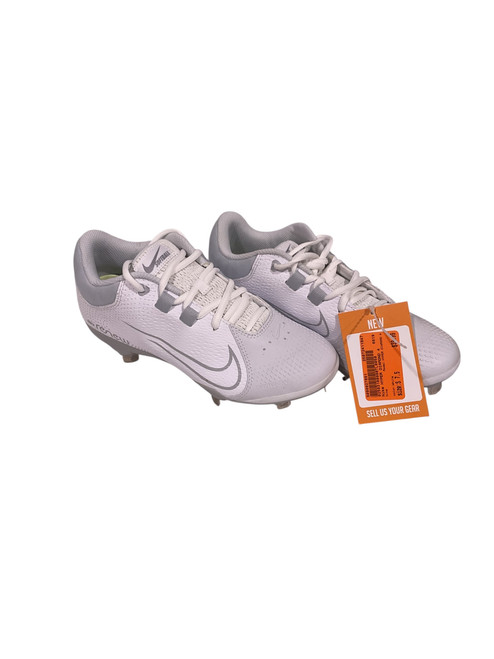 Vist Large View of Product Image Which is Used Nike HYPER DIAMOND 4 BB/SB Cleats White Senior 7.5