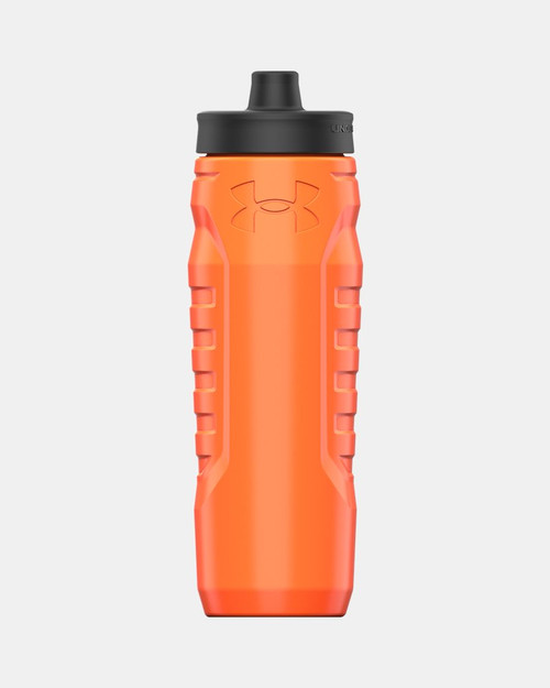 Vist Large View of Product Image Which is New UA 32oz SIDELINE SQZ ORNG