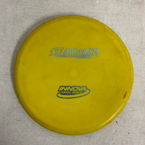 Vist Large View of Product Image Which is Used Innova XT AVIARX3 Disc Golf Putter Yellow 11762-S000066594