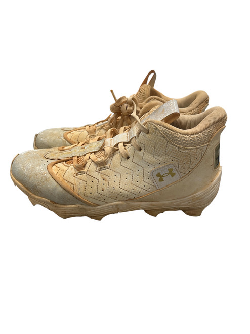 Vist Large View of Product Image Which is Used Under Armour BRYCE HARPER BB/SB Cleats White Youth 06.5 11747-S000270077