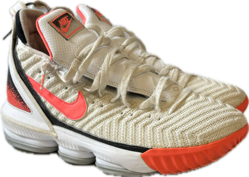 Vist Large View of Product Image Which is Used Nike LEBRON HOT LAVA Basketball Shoes M White Senior 12 11894-S000030773