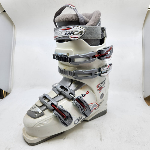 Vist Large View of Product Image Which is Used Nordica OLYMPIA 10 Womens DH Ski Boot White 255 MP - M07.5 - W08.5 10589-S000416177