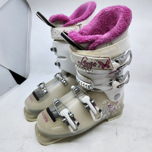 Vist Large View of Product Image Which is Used Lange STARLET RSJ60 Girls DH Ski Boot White 225 MP - J04.5 - W5.5 10589-S000416185