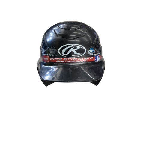Vist Large View of Product Image Which is Used Rawlings BASEBALL HELMET Batting Helmet No Mask Black MD