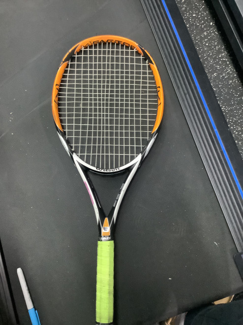 Vist Large View of Product Image Which is Used Wilson K FACTOR Adult Tennis Racquet Black Unknown