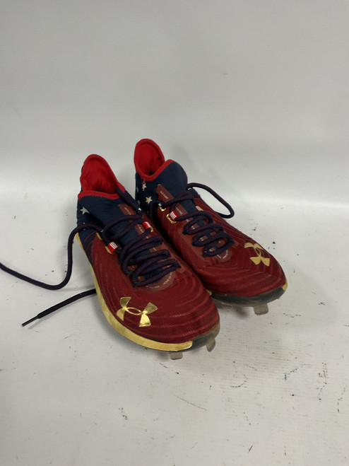 Vist Large View of Product Image Which is Used Under Armour BH BB/SB Cleats Red Senior 10.5