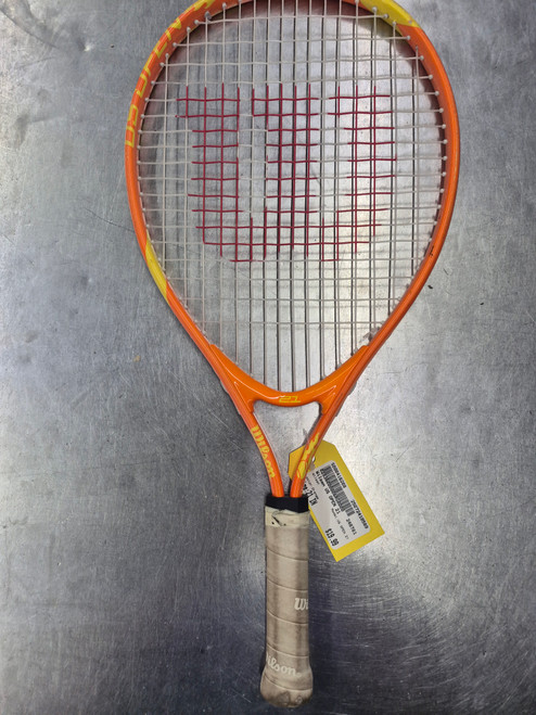 Vist Large View of Product Image Which is Used Wilson US OPEN 21 Junior Tennis Racquet Orange 21" 10589-S000416208