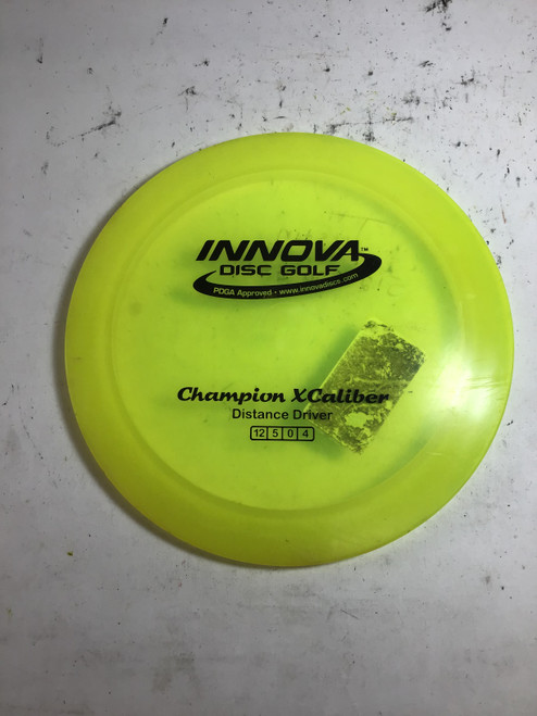 Vist Large View of Product Image Which is Used Innova CHAMPION XCALIBER Disc Golf Driver Green 175g 10105-S000287380