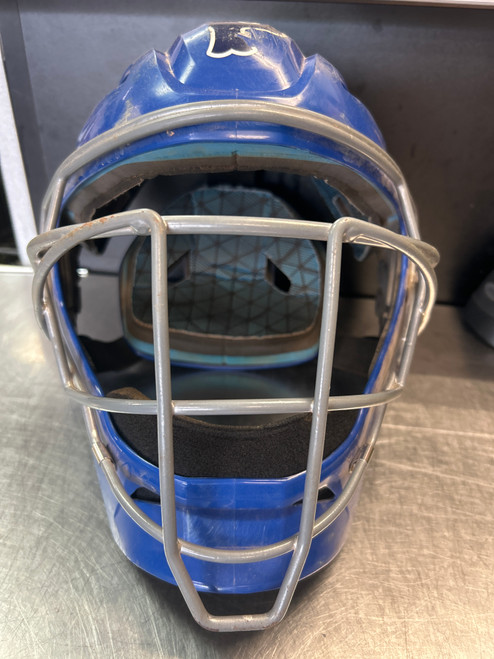 Vist Large View of Product Image Which is Used Easton GAMETIME HELMET Catchers Helmet w/Mask Royal Blue LG