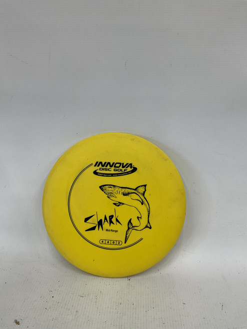 Vist Large View of Product Image Which is Used Innova DX SHARK Disc Golf Mid Range Yellow 11871-S000019530