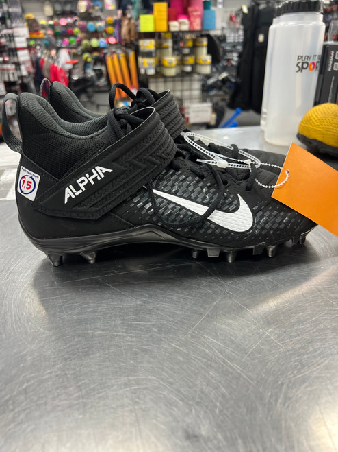 Vist Large View of Product Image Which is Used Nike ALPHA Adult FB Cleats Black Senior 9.5 10558-S000239210