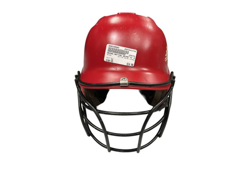 Vist Large View of Product Image Which is Used Adidas BATTING HELMET W/MASK Batting Helmet w/Mask Red One Size