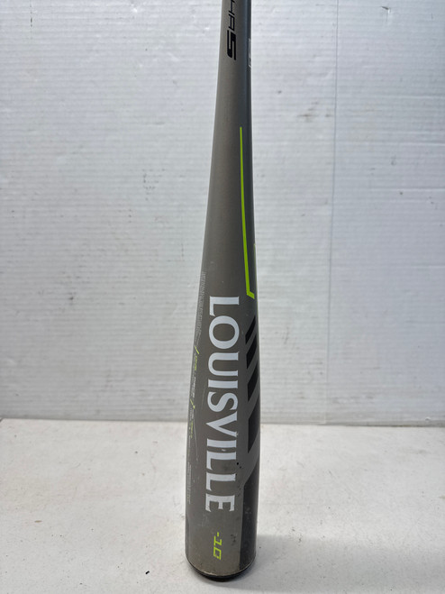 Vist Large View of Product Image Which is Used Louisville Slugger Omaha UBO5B10-20 31/21 USA 2 5/8” Bat - Grey/Lime