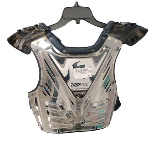 Vist Large View of Product Image Which is Used Thor AFTERSHOCK Motocross CHEST PROTECTOR White 11218-S000407142