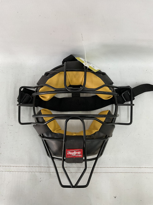 Vist Large View of Product Image Which is Used Rawlings UMPIRE MASK Batting Helmet Mask Black One Size 11871-S000019541
