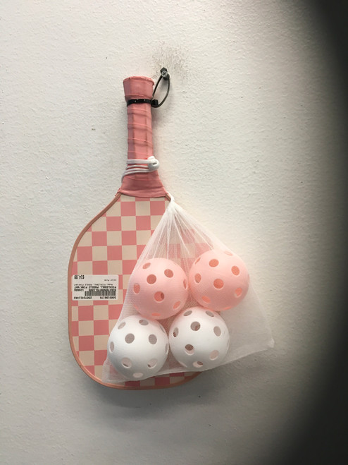 Vist Large View of Product Image Which is PICKLEBALL PADDLE PINK/WHT Pickleball Racquet Pink 11443-S000196178