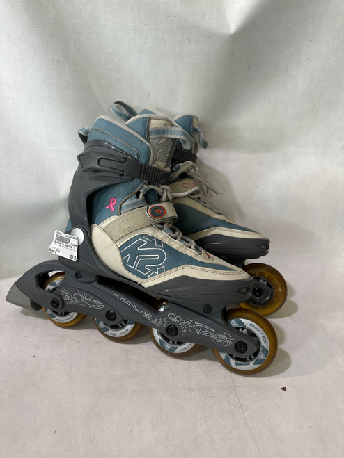 Vist Large View of Product Image Which is Used K2 ASPIRE 3.1 INSKT SR 7 Senior Rec Fitness Skates White Senior 7