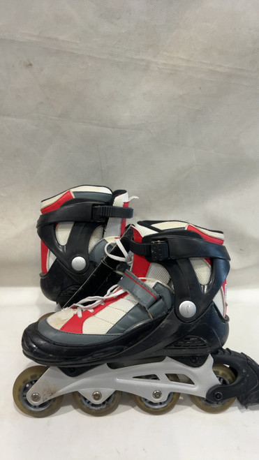 Vist Large View of Product Image Which is Used Schwinn ROLLERBLADE SR 9 Senior Rec Fitness Skates Black Senior 9