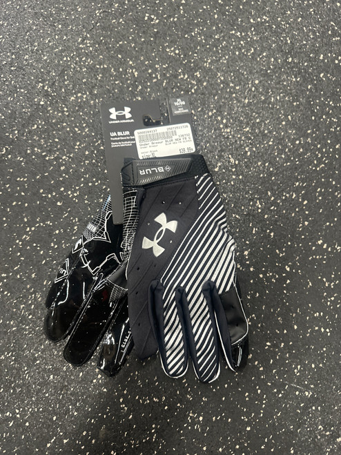Vist Large View of Product Image Which is Used Under Armour BLUR NEW FB GLOVES FB Gloves Black XL 11726-S000284137