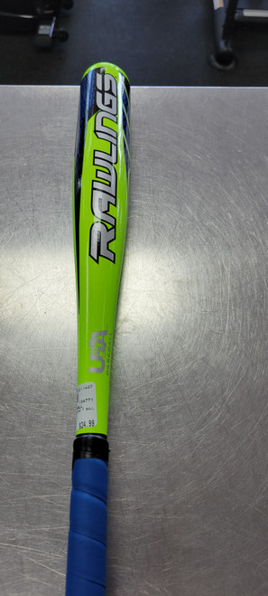 Vist Large View of Product Image Which is Used Rawlings RAPTOR T BALL BB/SB USA 2 1/4 Bat 24" 11497-S000150539