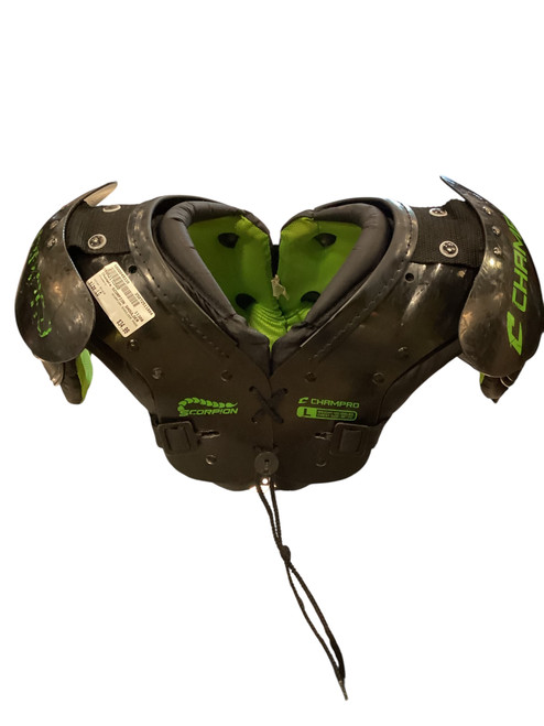 Vist Large View of Product Image Which is Used Champro SCORPION SHOULDER PADS FB Shoulder Pads Black LG 11884-S000049339