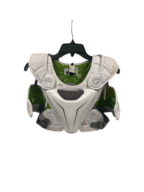 Vist Large View of Product Image Which is Used Maverik Lacrosse Shoulder Pads White SM 11847-S000027966