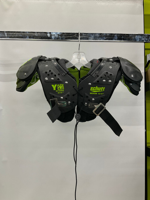 Vist Large View of Product Image Which is Used Schutt MID FLEX 4.0  80105804 FB Shoulder Pads Black MD 11836-S000028869