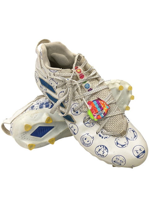 Vist Large View of Product Image Which is Used Adidas Adult FB Cleats White Senior 11 11856-S000021461